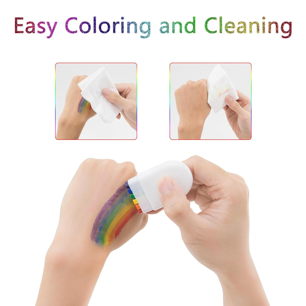 🌈 Rainbow Pride Face & Body Paint Stick – One Swipe, Full Colors