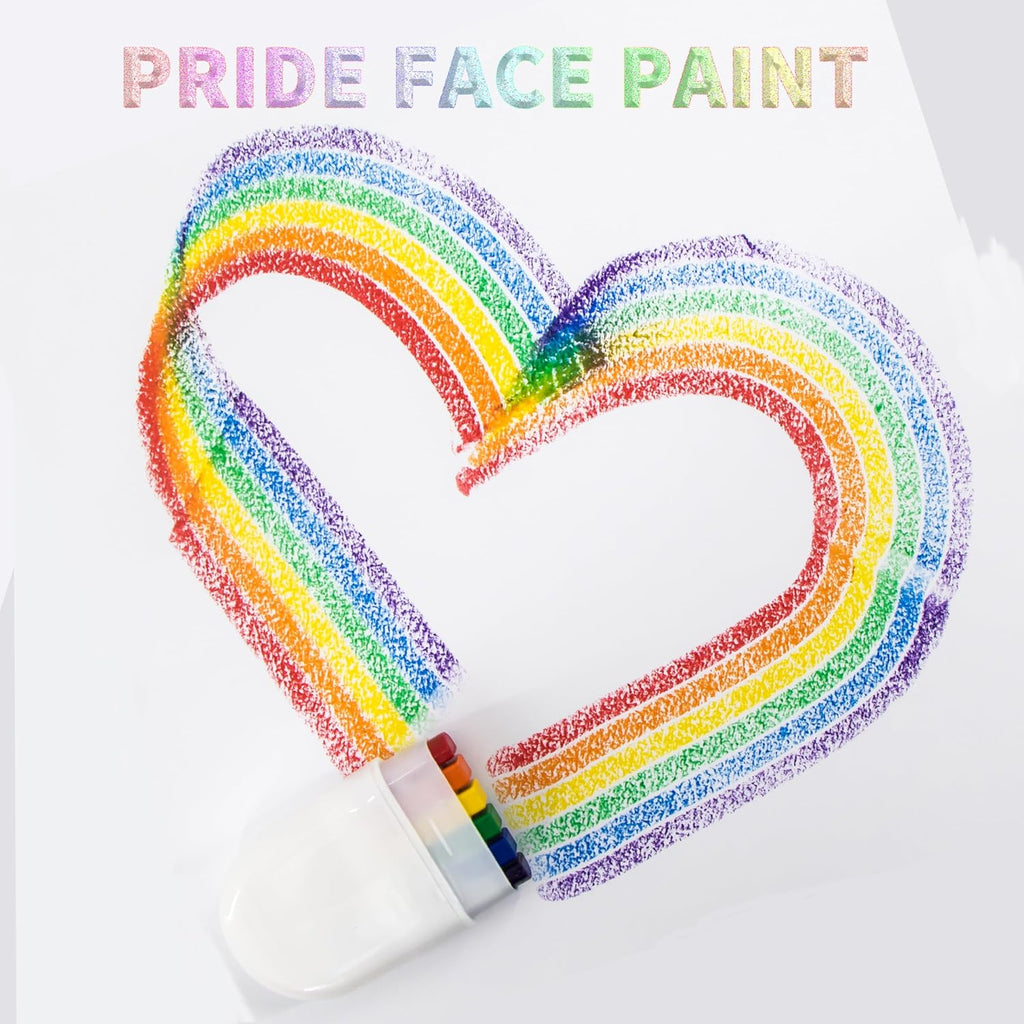🌈 Rainbow Pride Face & Body Paint Stick – One Swipe, Full Colors