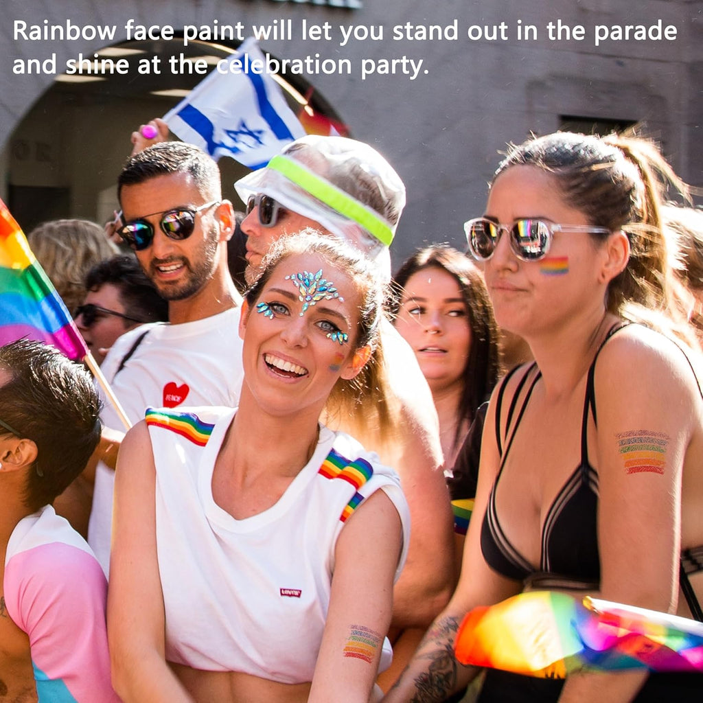 🌈 Rainbow Pride Face & Body Paint Stick – One Swipe, Full Colors
