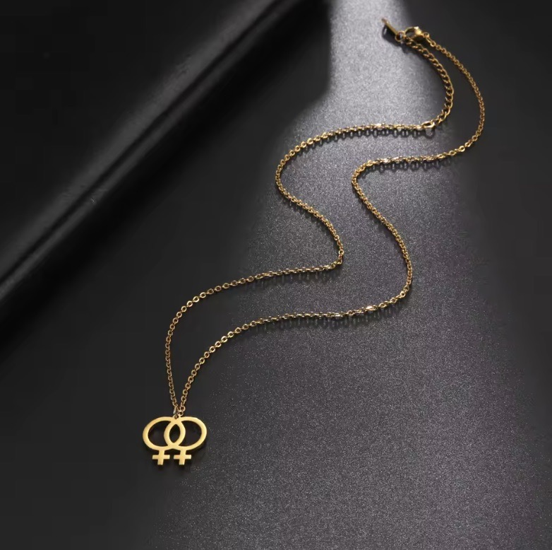 Rainbow Pride Pendant Necklace – Stainless Steel LGBT Symbol Jewelry for Men & Women 2025